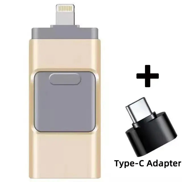 Μονάδα flash USB-C/Lightning 4 σε 1 για iPhone, iPad, Android, PC – Memory Stick OTG υψηλής ταχύτητας για δημιουργία αντιγράφων ασφαλείας φωτογραφιών