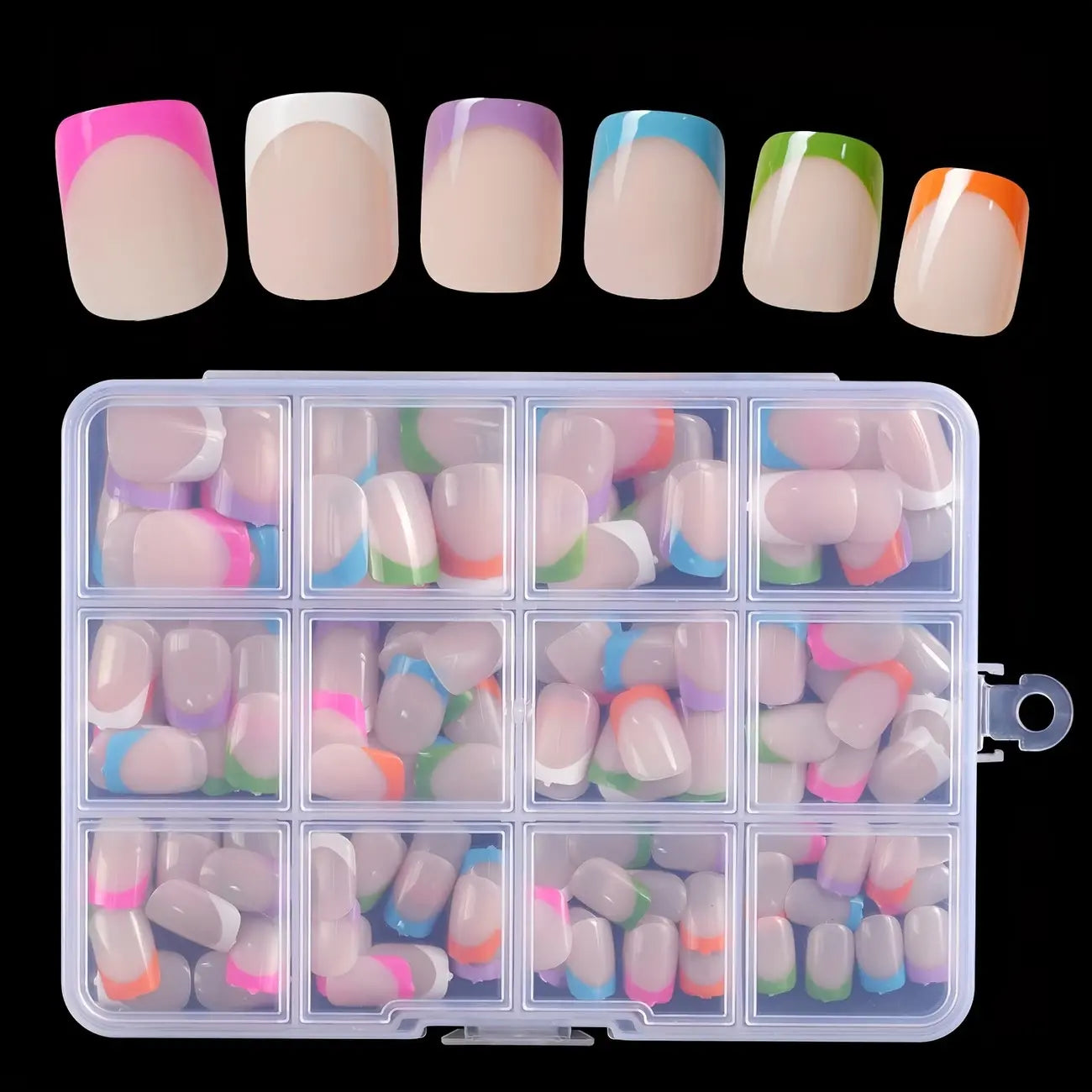 💅 Χρωματιστά αυτοκόλλητα νυχιών – 50% έκπτωση! Προσφορά περιορισμένης διάρκειας! 🥳Μεγάλες πωλήσεις το 2026🥳💞 288 τεμάχια ανά σετ