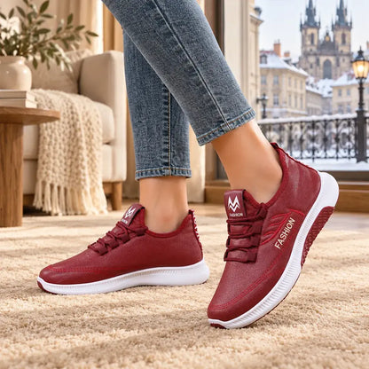 ✨【36-41】2026 Jesień/Zima Nowe skórzane sportowe buty codzienne z bawełny