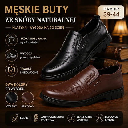 【30% OFF】🔥【39-44】--1 para 119  zł.，Meskie skorzane buty biznesowe