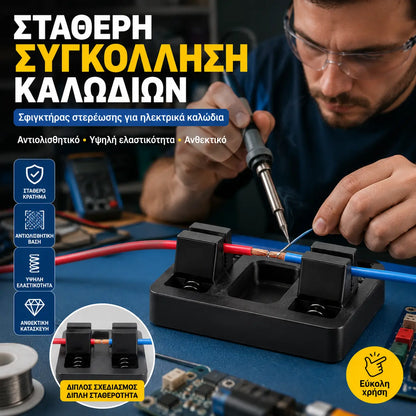 2 τεμάχια για 24 ευρώ 🎁🔌 Σφιγκτήρας συγκόλλησης ⚙️ Σταθερό κράτημα 🎯 Ακριβής τοποθέτηση 🔧 Εύκολη συγκόλληση