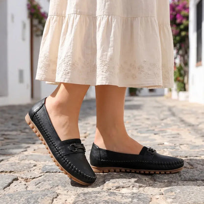 👞【36-43】Damskie płaskie półbuty wsuwane – buty codzienne i wygodne – lekkie i przewiewne.