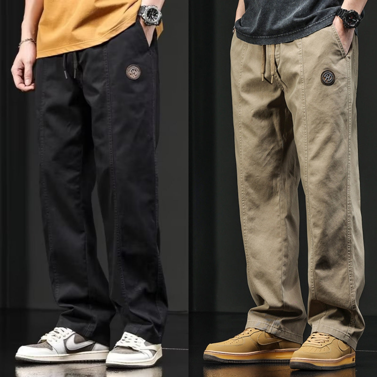 【M-5XL】Pantalones casuales de hombre modernos, cómodos y holgados, ideales para otoño e invierno ✅【40-100】