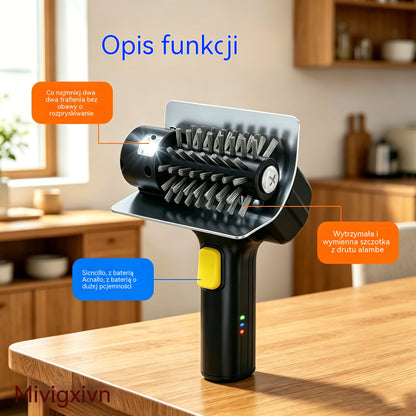 🔋🧹 Bezprzewodowa elektryczna szczotka do czyszczenia grilla – bateria litowa, wielofunkcyjna i łatwa w użyciu 🔥🍖