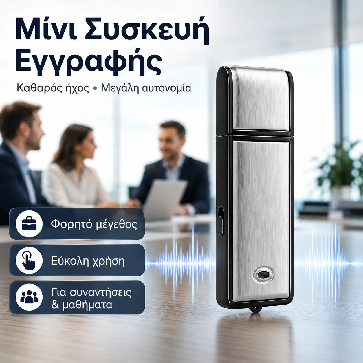 1 τεμάχιο 30 ευρώ【16G】Κρυφή μονάδα USB εγγραφής φωνής (UFD)