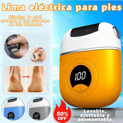 🦶🛁✨🔥Nuevo rodillo de pedicura eléctrico, elimina la piel muerta de los talones, rodillo de pedicura eléctrico, adecuado para todo tipo de cuidado de los pies.