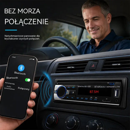 🎵Radio samochodowe Bluetooth, system audio Supersonic - ciesz się bezprzewodowym dźwiękiem wysokiej jakości podczas każdej jazdy.