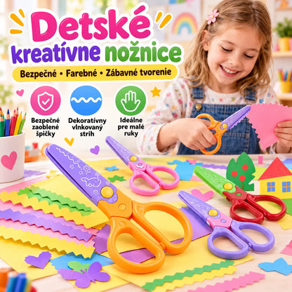 🥰【6 kusov - 6 rôznych tvarov】Len 22 eur✂️🌈Bezpečnostné nožnice pre deti (na stavbu svojpomocne)