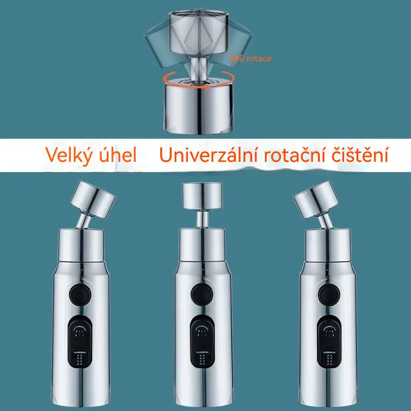 🚰🔥Προστατευτικό πιτσιλίσματος για βρύση κουζίνας, περιστρεφόμενη προέκταση βρύσης γενικής χρήσης με σύνδεσμο νεροχύτη🚿🤏
