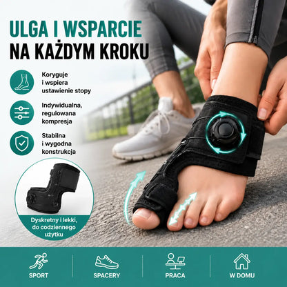 🔥【2 szt.] Profesjonalny korektor palców z regulowanym pokrętłem, szyną stabilizującą i separatorem palców, łagodzący ból, rozmiar uniwersalny
