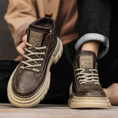 【39-44】💪 Jesenske in zimske retro visoke moške čevlje, retro britanski slog