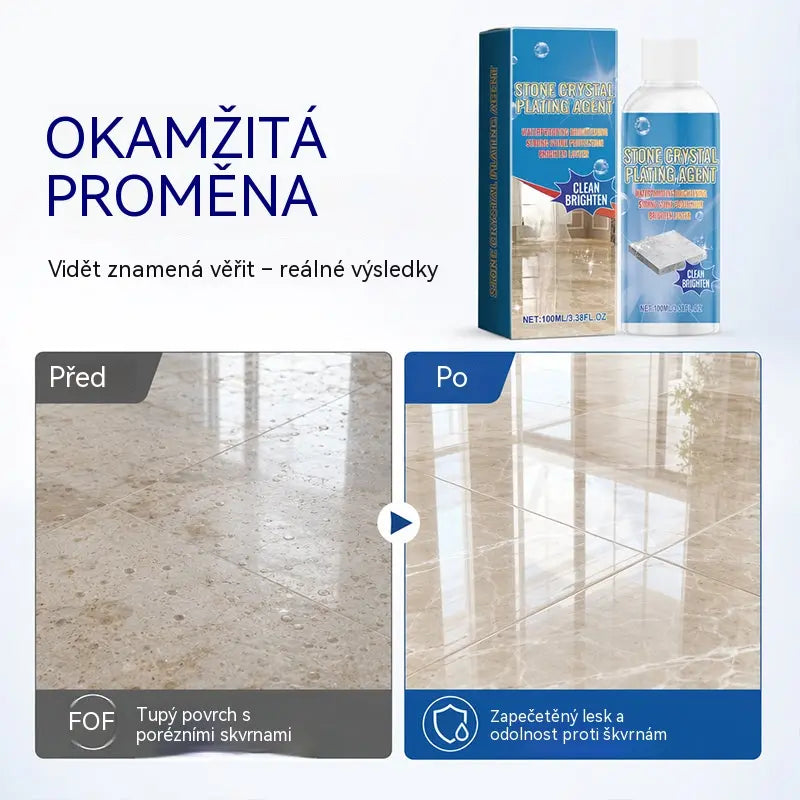 ✨ Čistič a leštidlo na mramor – Jemně čistí, zvyšuje lesk, chrání zalakovaný kámen ✨