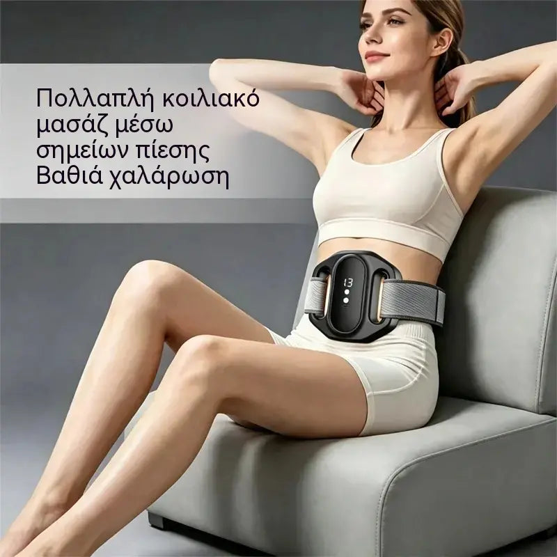 Μασάζ για καύση λίπους στην κοιλιά – Ρυθμιζόμενη ηλεκτρική ζώνη μέσης για κοιλιά και μέση, διαμόρφωση μυών, εξάλειψη της κοιλιάς μπύρας