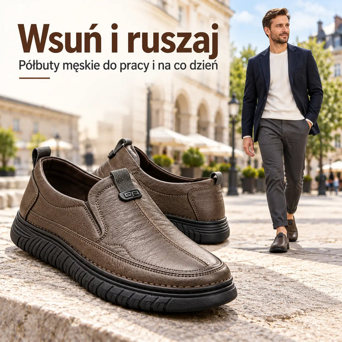 【1 para】129 zł✨【39–44】Męskie skórzane buty casualowe, nowy model