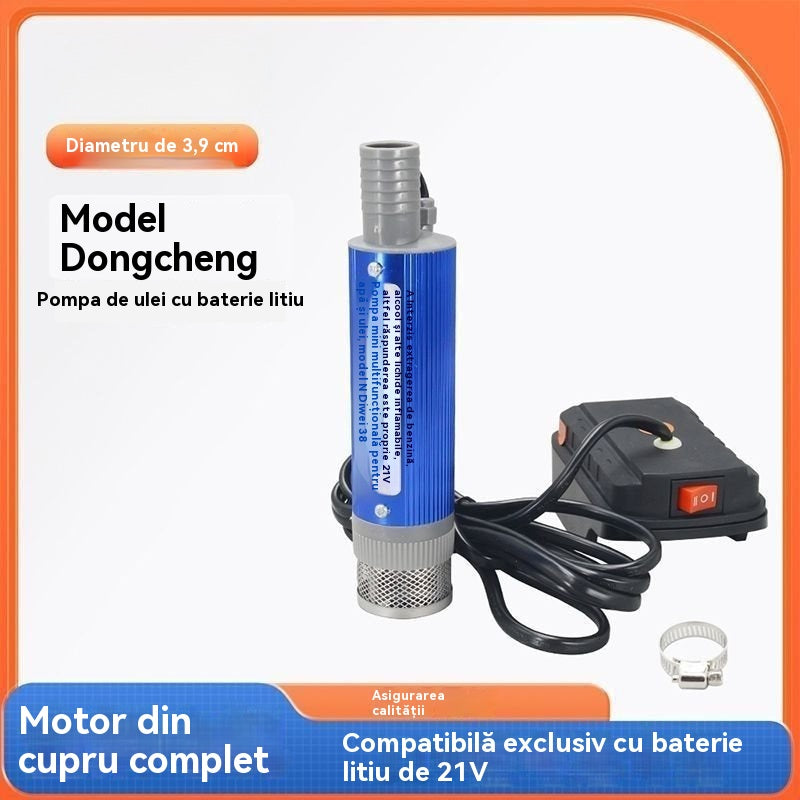 💥✅Compre 1 y llévese 1 gratis🔥Nueva bomba de aceite Denaqi con batería de litio, 21 V, bomba de aceite y agua de doble propósito, batería de litio