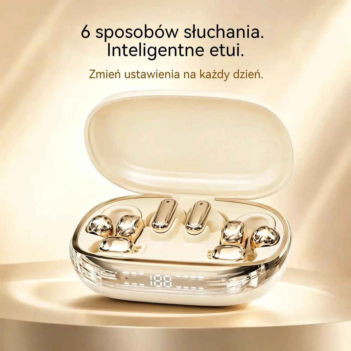 1 sztuka 139zł 🎵Bezprzewodowe słuchawki 6 w 1 GT699S – różne warianty użytkowania i etui z funkcją zasilania awaryjnego ✨