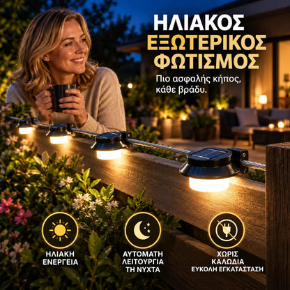 1 τεμάχιο 29 ευρώ ☀️ Ηλιακό φωτιστικό LED τοίχου για υδρορροή | Διακοσμητικός φωτισμός εξωτερικού χώρου
