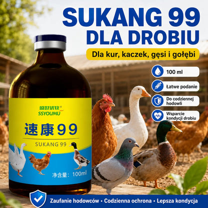 🔥【2 botellas, 89 zł.】💊🐓🦆🕊️ Lek na ptasią grypę, utratę apetytu, biegunkę i kaszel u drobiu, kurczaków, kaczek i gęsi. 1 butelka 100 ml.
