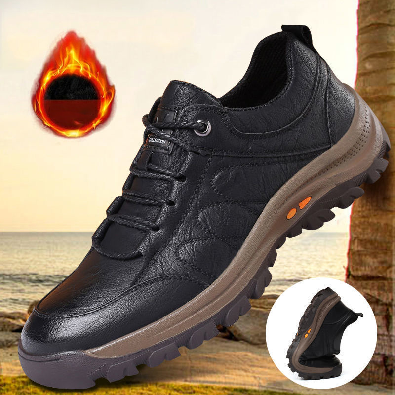 🔥🌟 [39-48] Nová pánská kožená obuv pro podzim a zimu 2025 – zateplená, pohodlná a teplá, protiskluzová a voděodolná.