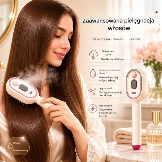 Elektryczny opryskiwacz z grzebieniem masującym z poduszką powietrzną