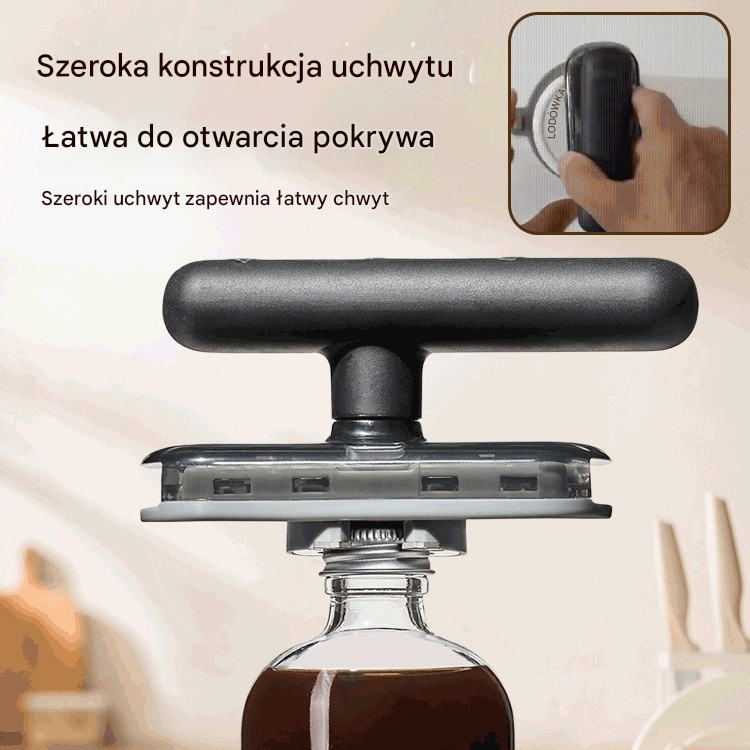 🎁50% RABATU🔥2 za 89 zł. 【Kup jeden, a drugi dostaniesz gratis🔥】Multifunkcyjny Otwieracz do Puszek i Butelek ze Stali Nierdzewnej – Regulowany i Obracający się