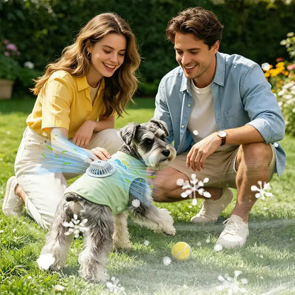 🐶🐱 Νέα ρούχα για σκύλους με ανεμιστήρα: Ελαφρύ και αναπνεύσιμο γιλέκο με αντηλιακή προστασία για το καλοκαίρι, ιδανικό για μικρά και μεσαία σκυλιά.
