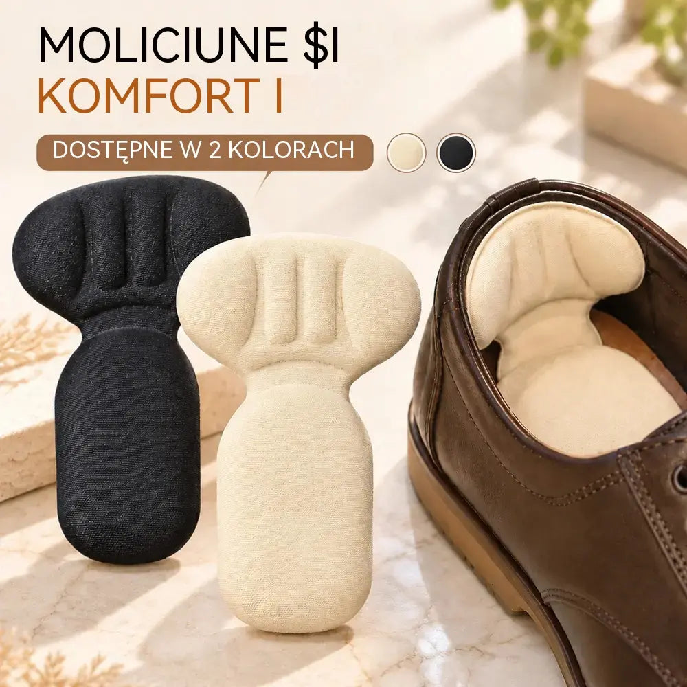 👠 Oferta ograniczona czasowo: Zestaw 6 par ⚡ · Ochronne wkładki na pięty „2 w 1” · Zapobiegają otarciom i zsuwaniu się obuwia · Produkt typu unisex 🌟!