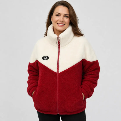 🔥🐏【M-4XL】Bawełniana kurtka zimowa, gruba podszewka z owczego futra, ciepły płaszcz