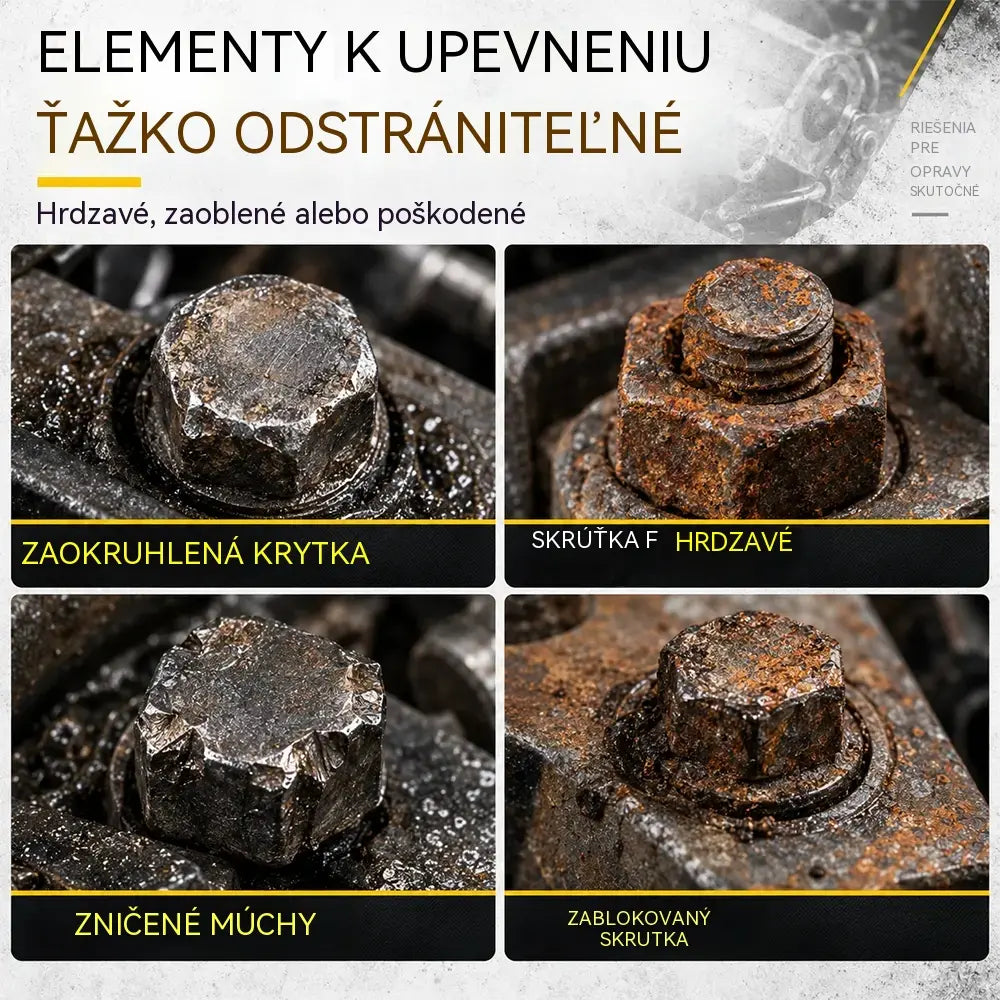 Profesionálne riešenie na zaseknuté skrutky! Súprava vyťahovákov na poškodené matice a skrutky (14 kusov)! Mimoriadne odolná oceľ CrMo · Protišmykový profil · Vrátane praktického kufríka!