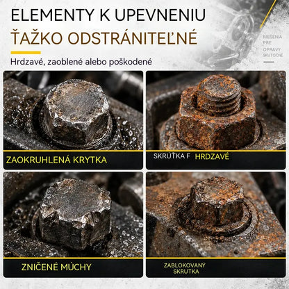Profesionálne riešenie na zaseknuté skrutky! Súprava vyťahovákov na poškodené matice a skrutky (14 kusov)! Mimoriadne odolná oceľ CrMo · Protišmykový profil · Vrátane praktického kufríka!