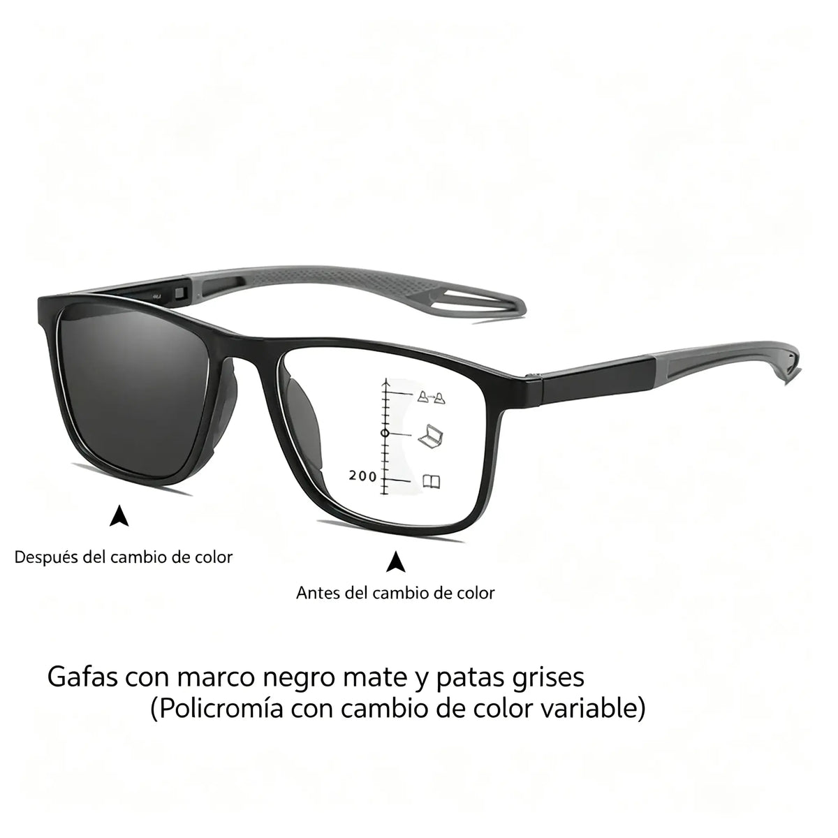 Gafas de lectura fotocromáticas, ultraligeras y de alta definición, diseñadas especialmente para personas mayores.