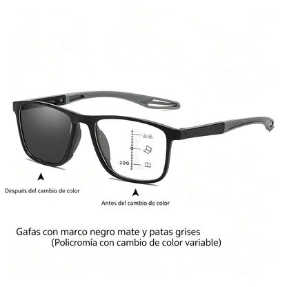 Gafas de lectura fotocromáticas, ultraligeras y de alta definición, diseñadas especialmente para personas mayores.