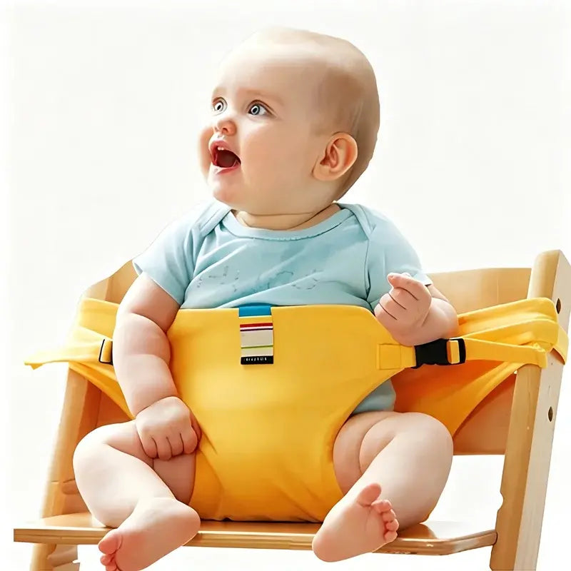 👶 Niezbędny produkt do karmienia dzieci w podróży! Pas bezpieczeństwa do przenośnego krzesełka dla dzieci, gotowy do użycia jednym kliknięciem, z zabezpieczeniem przed upadkiem! ✨🎒