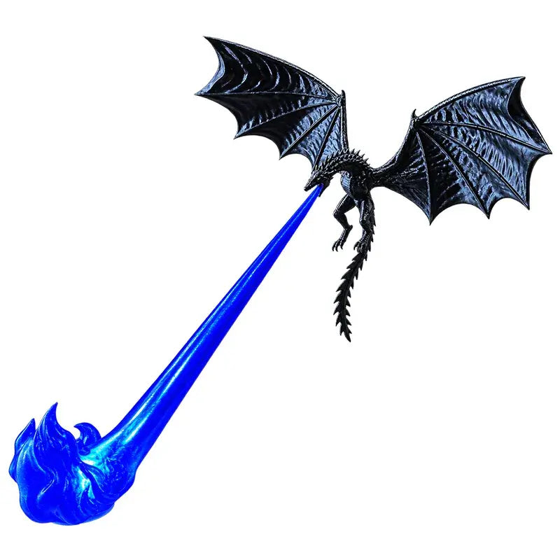 🐉🔥 Lampa LED 3D z ognistym smokiem | Fantazyjna świecąca dekoracja półki na książki