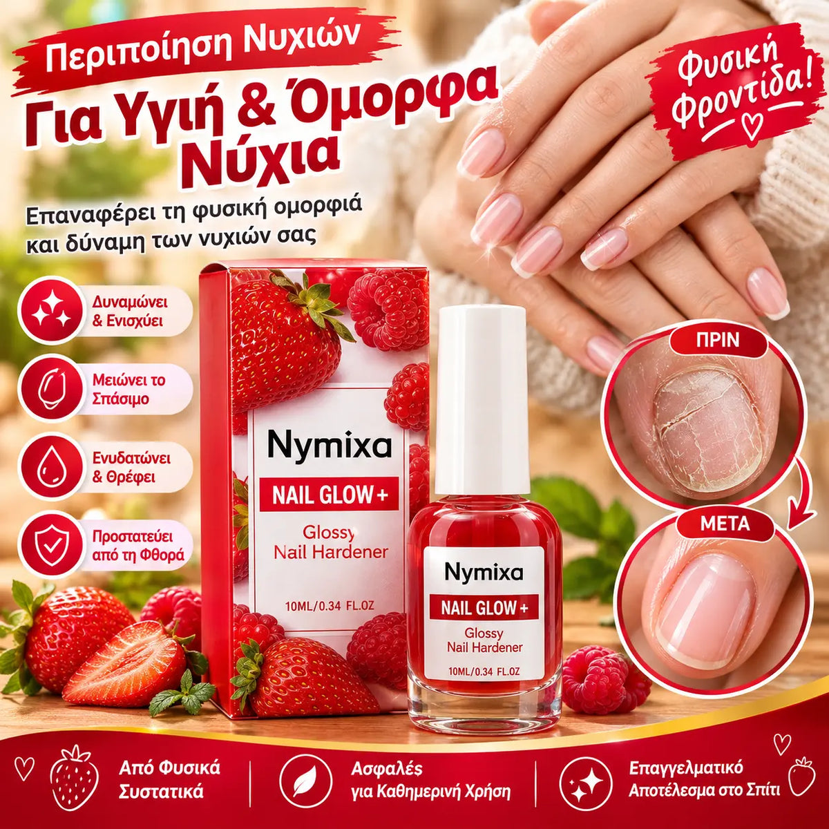 🥳 Πολλαπλά δημοφιλής μπεστ σέλερ! 🥳💞 Οι πωλήσεις έχουν ξεπεράσει τα 10.000 μπουκάλια! Αυτό το λάδι για τα πετσάκια ενυδατώνει σε βάθος και διαθέτει κεφαλή ακριβείας για βούρτσα.
