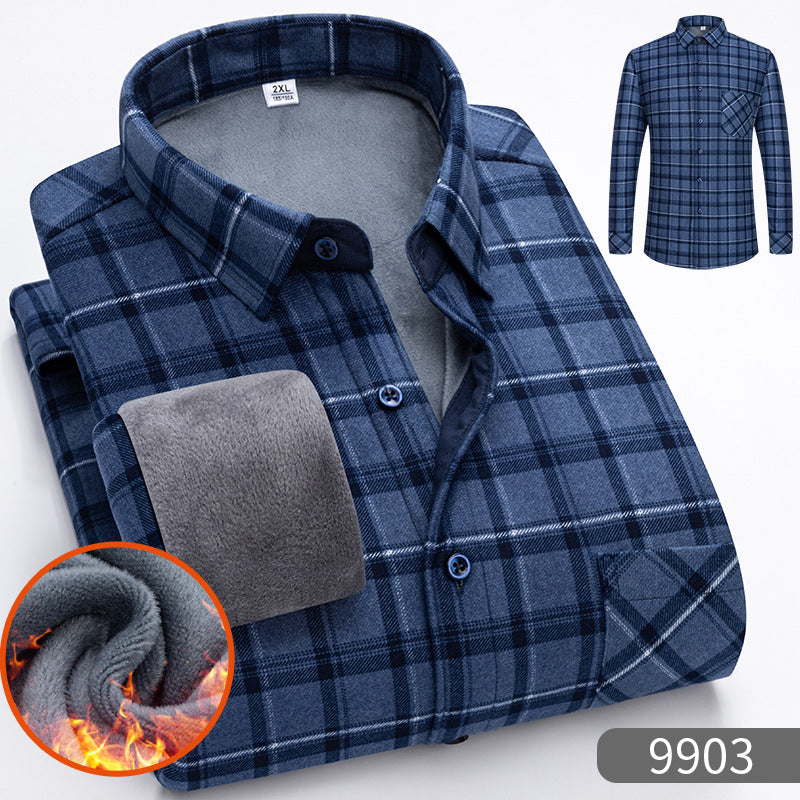 🔥【50% zniżki】1 sztuka 119zł 👔【L-5XL】Ciepła koszula biznesowa z długim rękawem