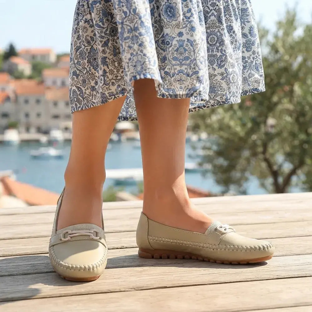 👞【36-43】Damskie płaskie półbuty wsuwane – buty codzienne i wygodne – lekkie i przewiewne.