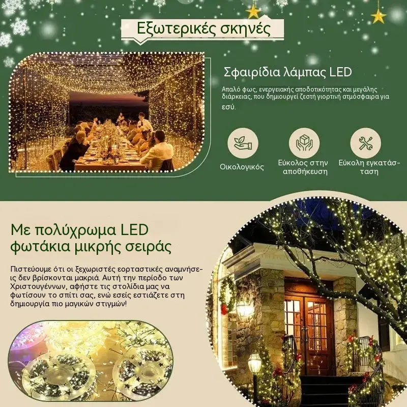 ✨✨Προσφορά τελευταίας ημέρας: Έκπτωση 49%!!✨✨Σειρά φωτιστικών τύπου «κροτίδα» με χάλκινο σύρμα