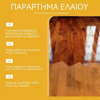 Σπρέι γυαλίσματος ξύλου με κερί μέλισσας 120ML (περιλαμβάνει σφουγγάρι + πετσέτα) για τη φροντίδα των επίπλων, την πρόληψη του σκασίματος και την προστασία του χρώματος.