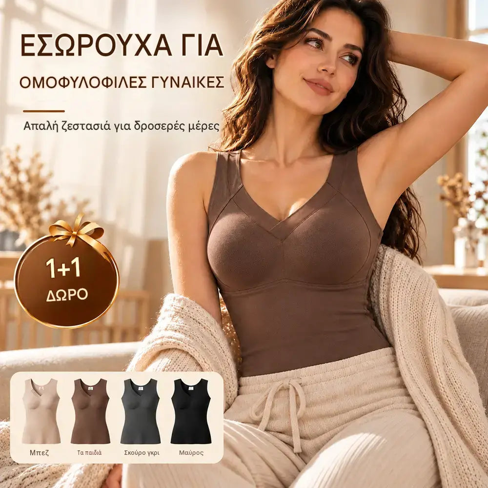 😍【2 είδη με €32】Ζεστό γιλέκο με επένδυση fleece για το φθινόπωρο/χειμώνα — Γυναικείο γιλέκο με τεχνολογία γραφενίου για αυτοθέρμανση: Άνετο και με εφαρμοστή γραμμή!