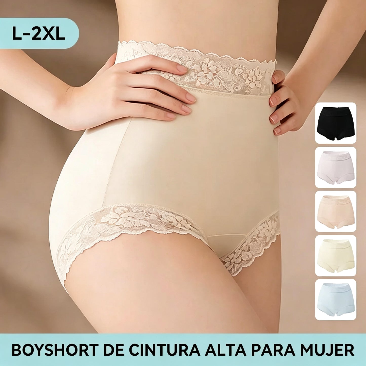 【6 Τεμάχια】🌸(L-2XL) Γυναικεία Ψηλόμεσα Εσώρουχα Ice Silk χωρίς Ραφή - Εξαιρετικά Λεπτά & Δροσερά, Αόρατη Γραμμή Εσώρουχου❄️