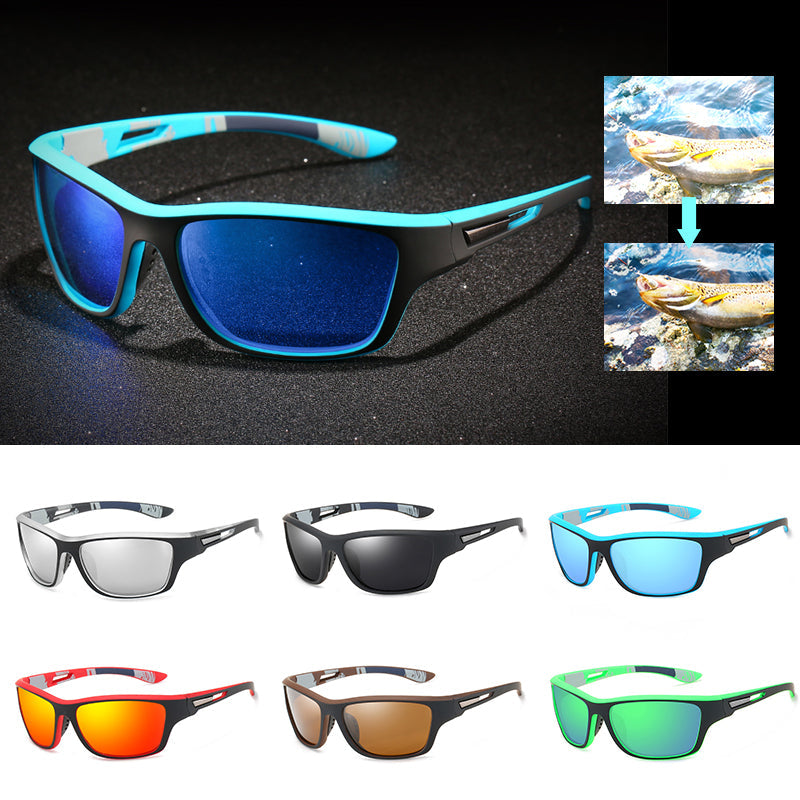 😎【Kupte 1 a získejte 1 zdarma】🕶⚡ Pánské sportovní sluneční brýle, polarizované s reflexními pravými skly, moderní a odolné proti prachu, ideální pro venkovní jízdu
