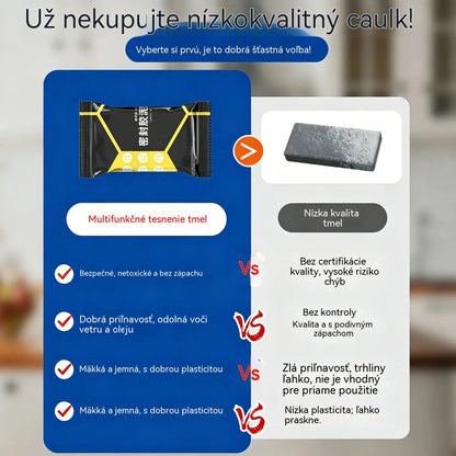 【10 kusov za 22 €】🔧 Biely vodeodolný tesniaci tmel – Opravuje otvory, steny a potrubia klimatizácie 💧🏠