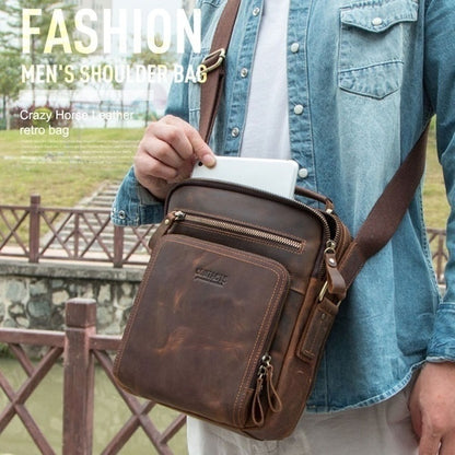 🎉👜【Nuevo producto🔥】【Edición limitada】Bolso de hombro de cuero genuino para hombre, informal y a la moda