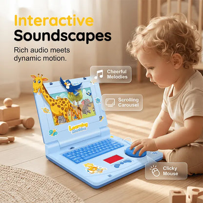 🧸 Interaktivní simulační hra na notebooku - Světla, zvuky a vzdělávací hry - Hravě rozvíjí dětskou kreativitu a motorické dovednosti 🎵