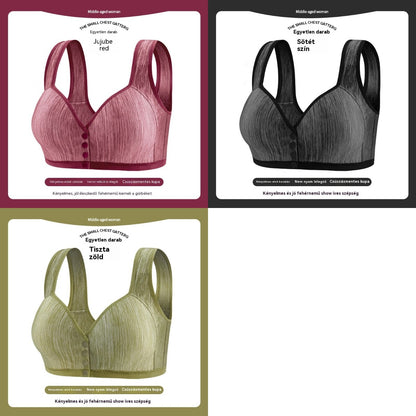 😍👙【3 τεμάχια】【45-85 κιλά】Γυναικείο σουτιέν χωρίς μπανέλα με κλείσιμο μπροστά