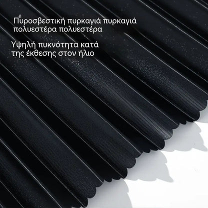 [Σετ 4 τεμαχίων] Κουρτίνα σκίασης αυτοκινήτου με συρόμενη ράγα και θερμομόνωση