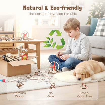 🧩 Juguetes tecnológicos creativos de bricolaje: construye y aprende con componentes electrónicos, educación STEM divertida para niños 🚀📦🧩