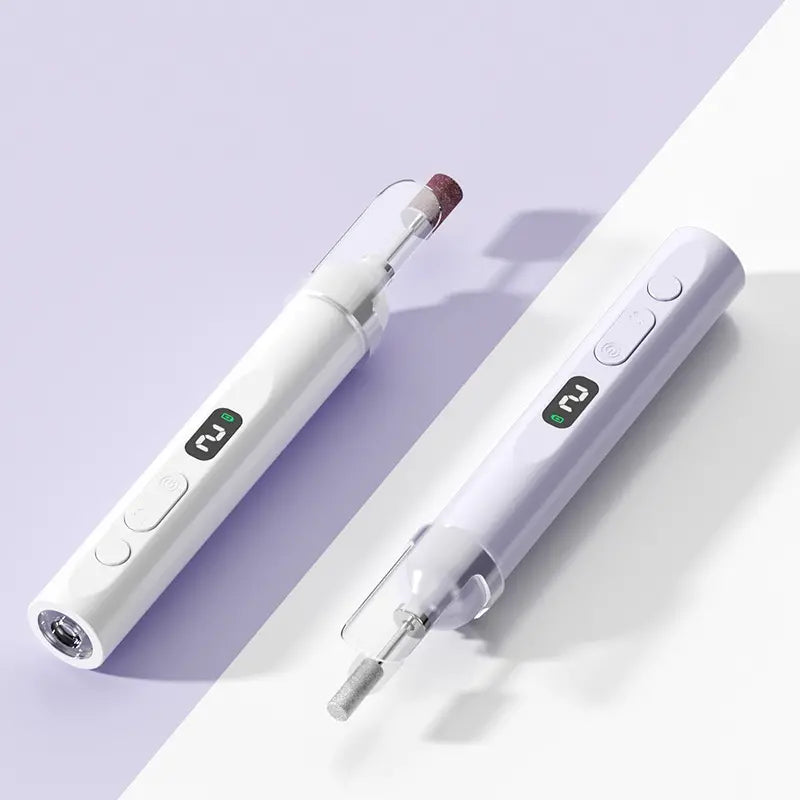 💅Ηλεκτρική λίμα νυχιών 2 σε 1 με λάμπα LED (λάμπα στεγνώματος + 5 κεφαλές γυαλίσματος)
