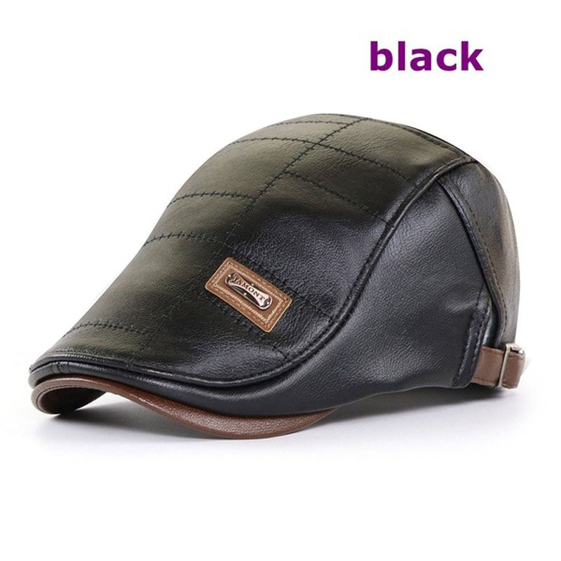 🧢🔥 Beret z naturalnej skóry w stylu vintage – najwyższa jakość i ponadczasowy design ✨